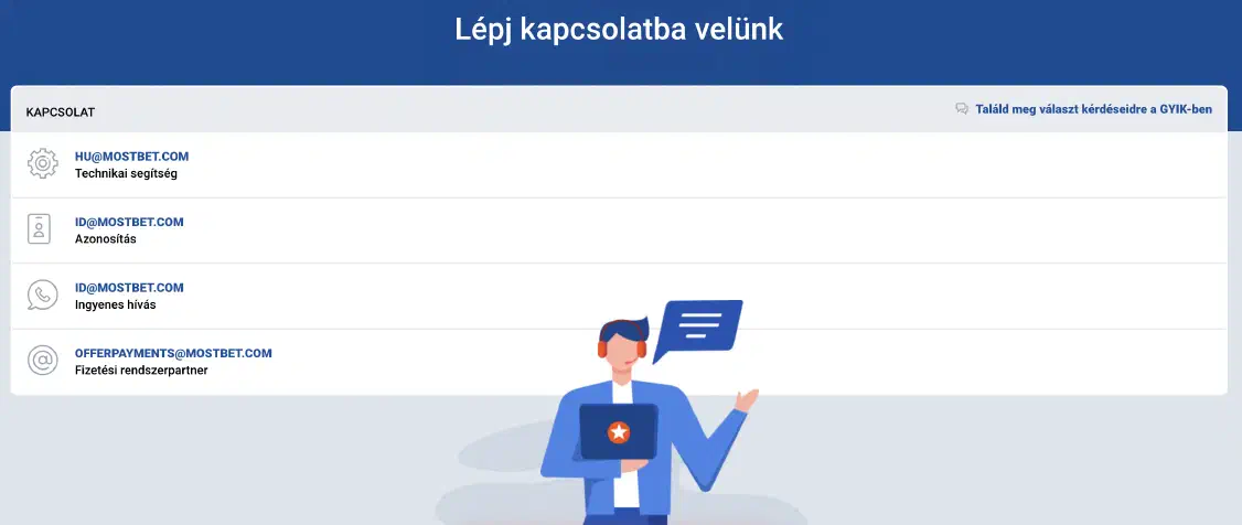 Professzionális Ügyfélszolgálat a Mostbetnél
